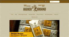 Desktop Screenshot of highergroundroasters.com
