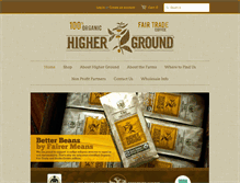 Tablet Screenshot of highergroundroasters.com